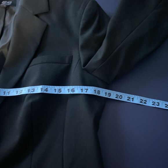 Jones New York Womens 10 Black Single Breasted Blazer Preppy Business Y2K Jacket - Picture 7 of 10